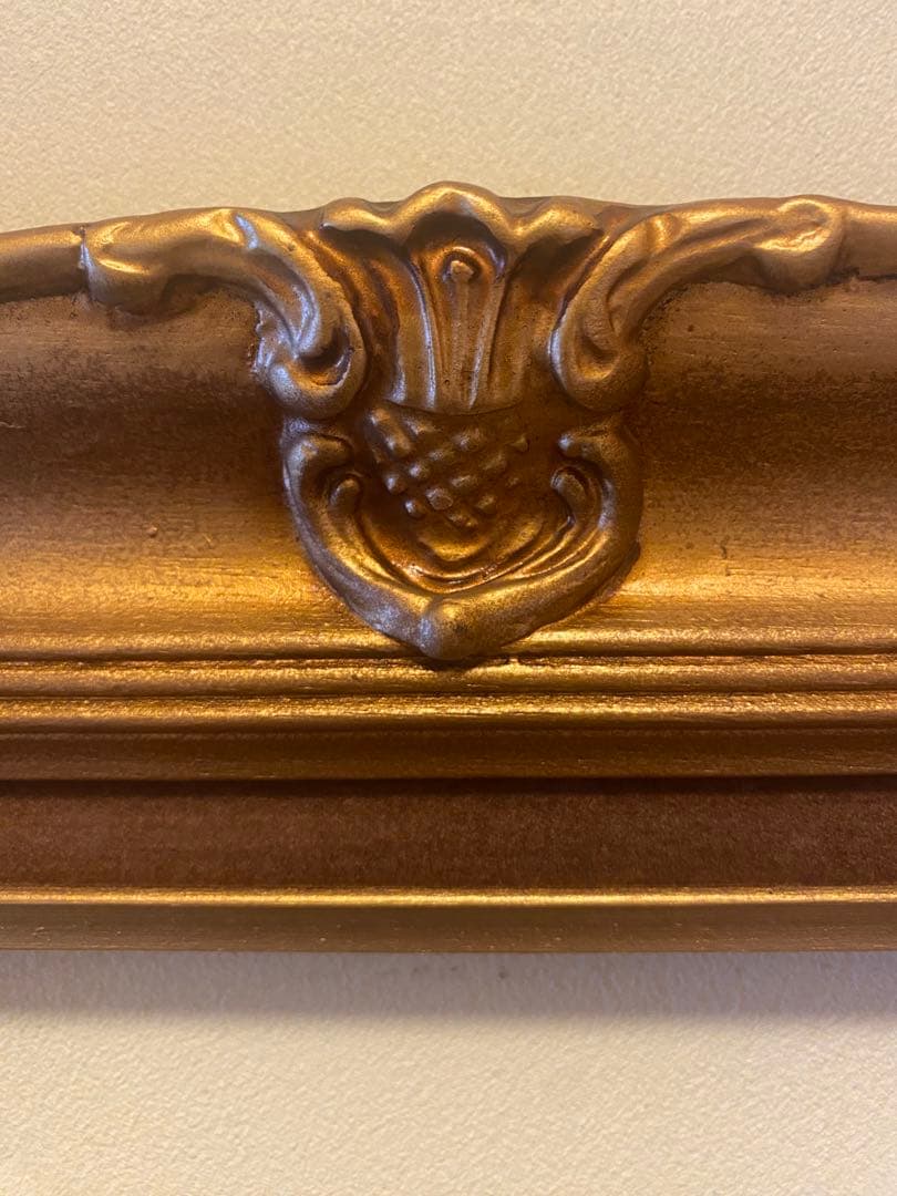 697 木製フレーム　アンティーク額縁　ゴールドフレーム 金フレーム　木製