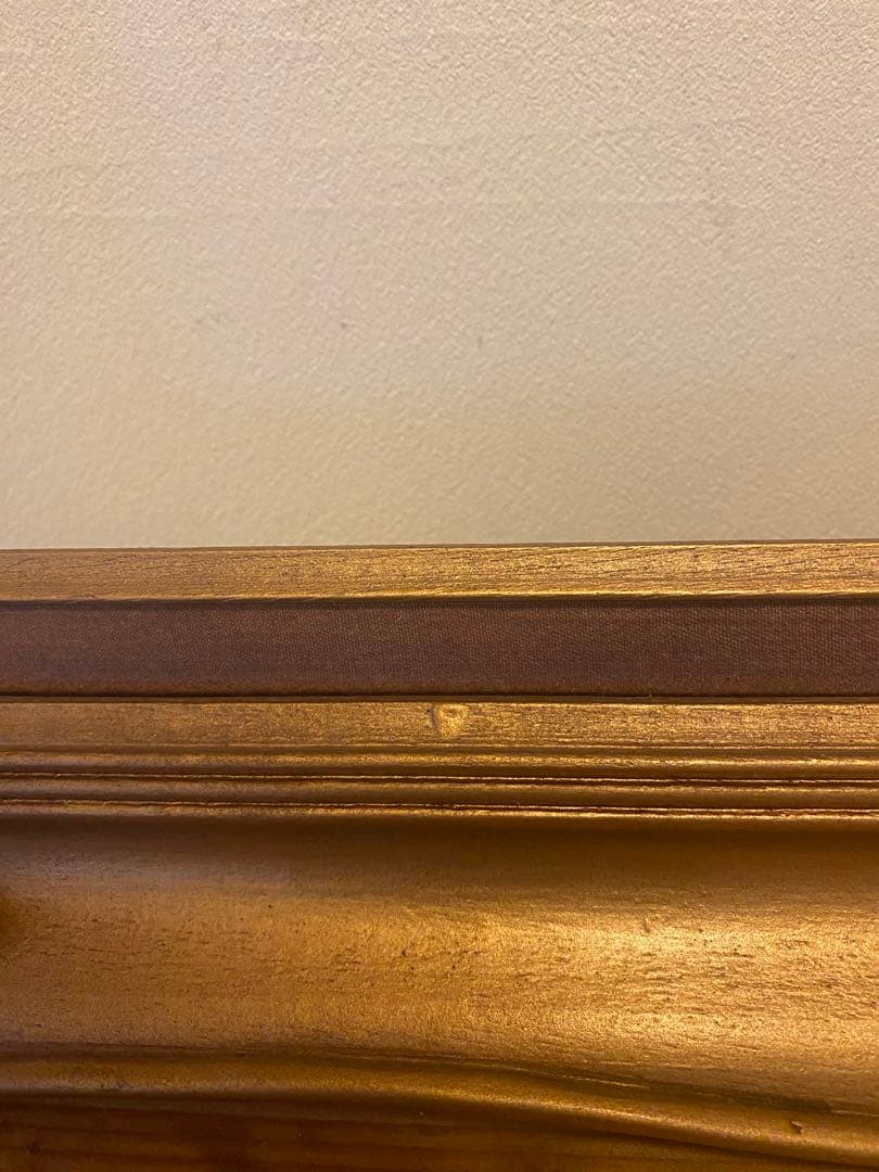 697 木製フレーム　アンティーク額縁　ゴールドフレーム 金フレーム　木製