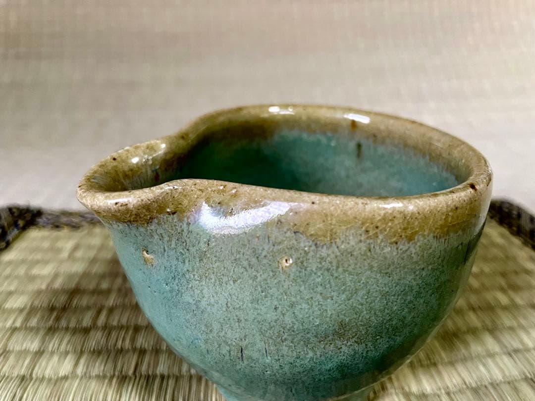 浜田庄司　青釉ミルクポット