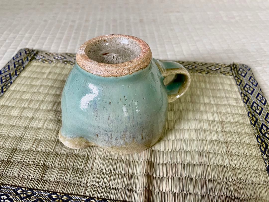 浜田庄司　青釉ミルクポット