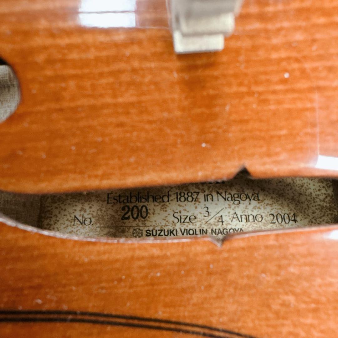 SUZUKI スズキ バイオリン 弦楽器 ケース No200 3/4 弓