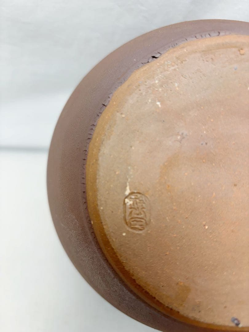 未使用 茶道具 杉原祥公作 丹波焼 飾壺 正絹 飾網紐付 四つ耳壷 陶印 共箱