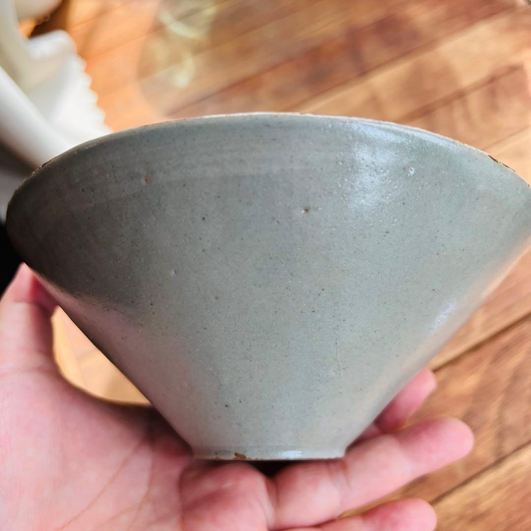 高麗 青磁象嵌雲龍文茶碗 双龍 斗笠碗 高麗青磁 茶碗 鉢