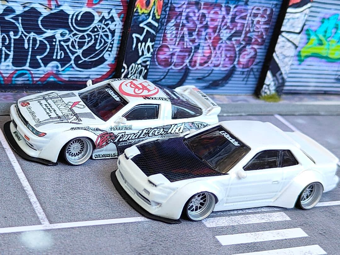 ホットウィールカスタム 日産 シルエイティ シルビア 顔面スワップ☆トミカ改造