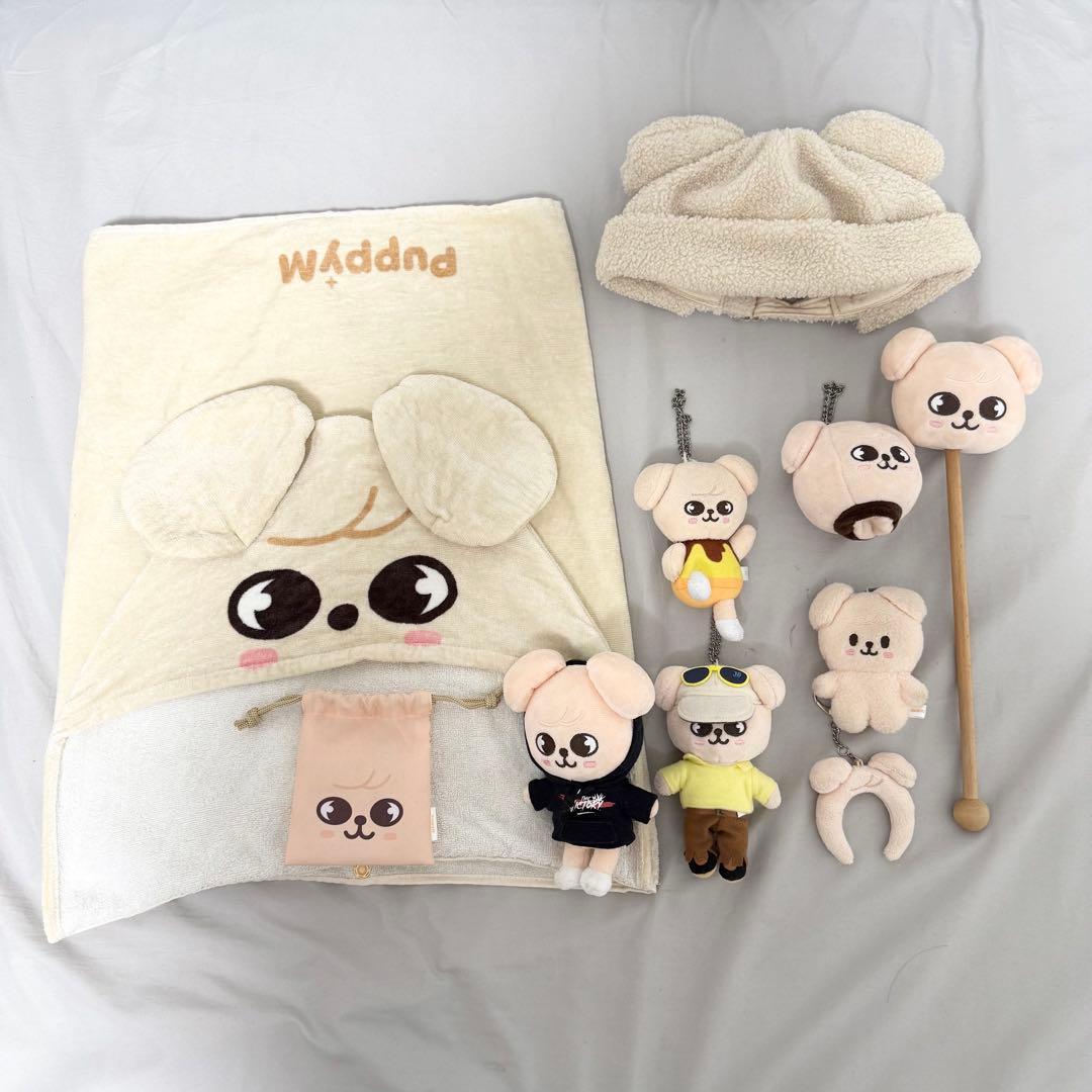 スキズ スンミン puppym キーホルダー ボアキャップ フードタオル