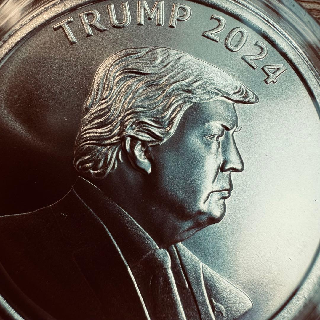トランプ大統領　1オンス 銀貨　2枚セット　Trump2024/Orange