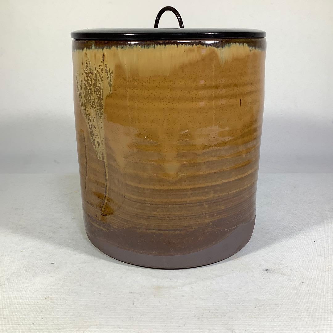 高取焼　高取一重口水指　13代　高取八仙　茶道具　送料無料