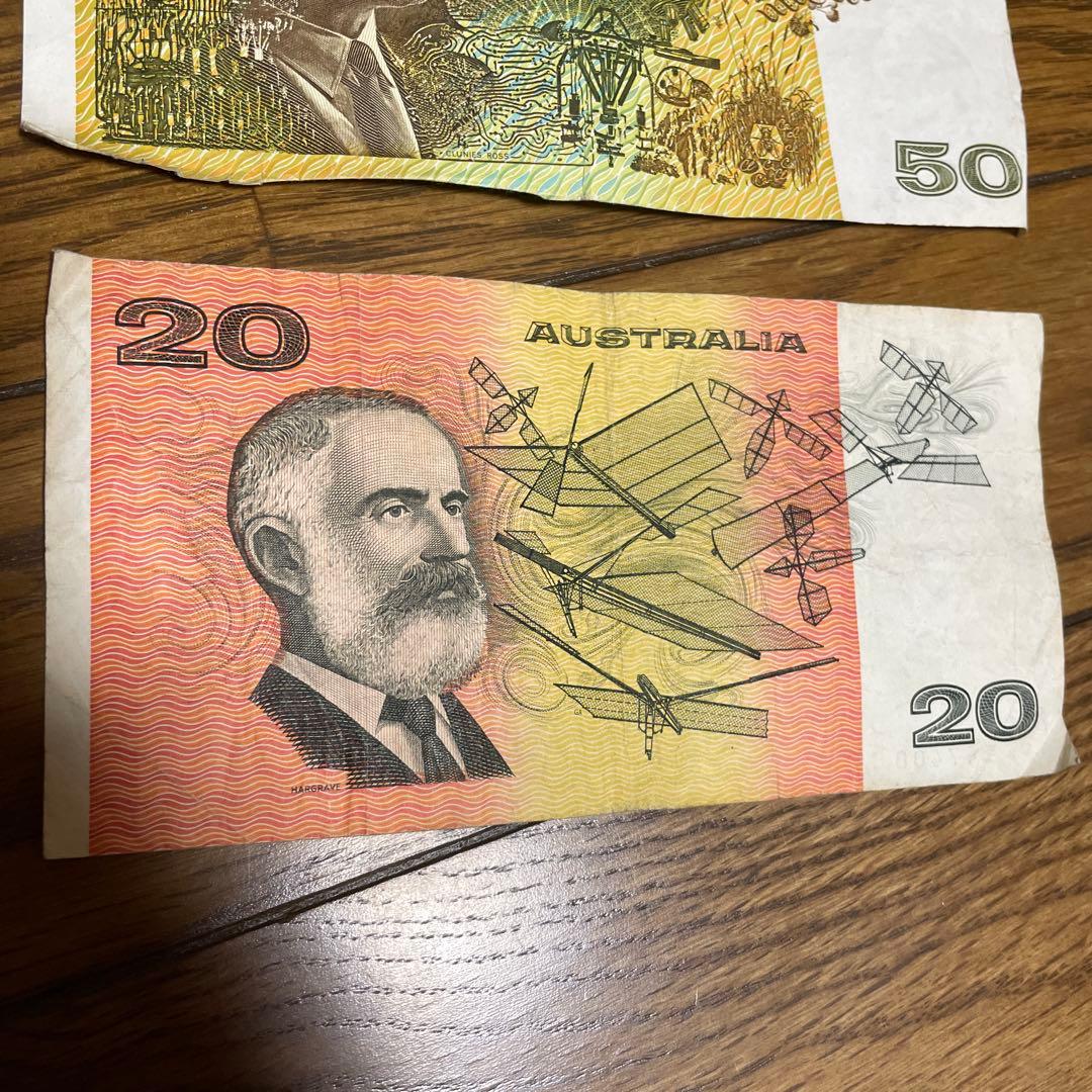 オーストラリア 旧紙幣 セット 5ドル 10ドル 20ドル 50ドル