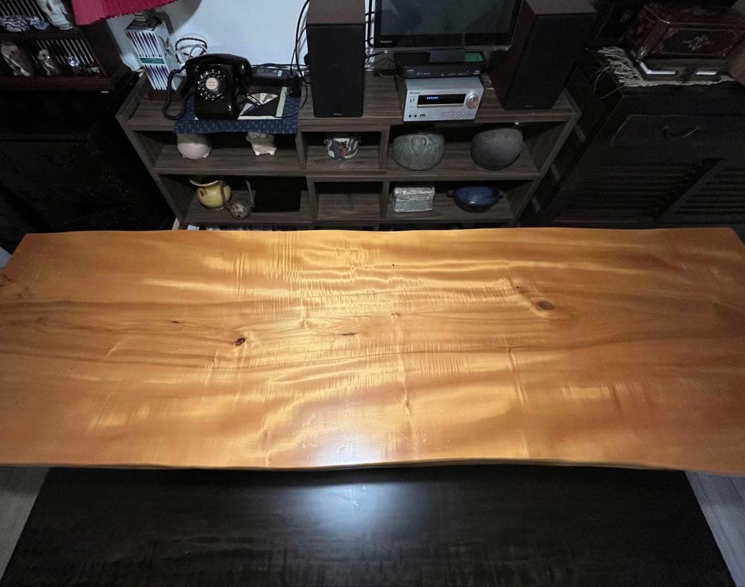 桜の木製の座卓（テーブル）