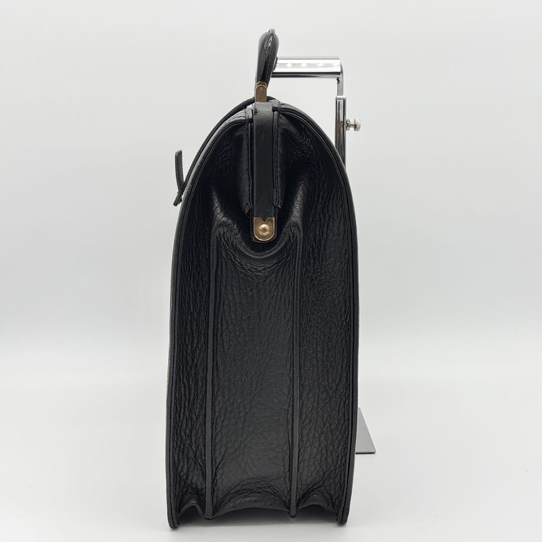 BURBERRY 鍵付き ダレスバッグ ビジネスバック ビンテージ レザー