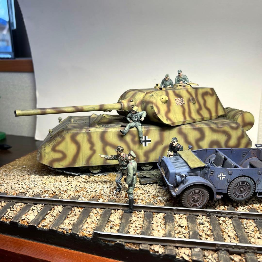 1/35 ドイツ軍　超重戦車マウス　ジオラマ