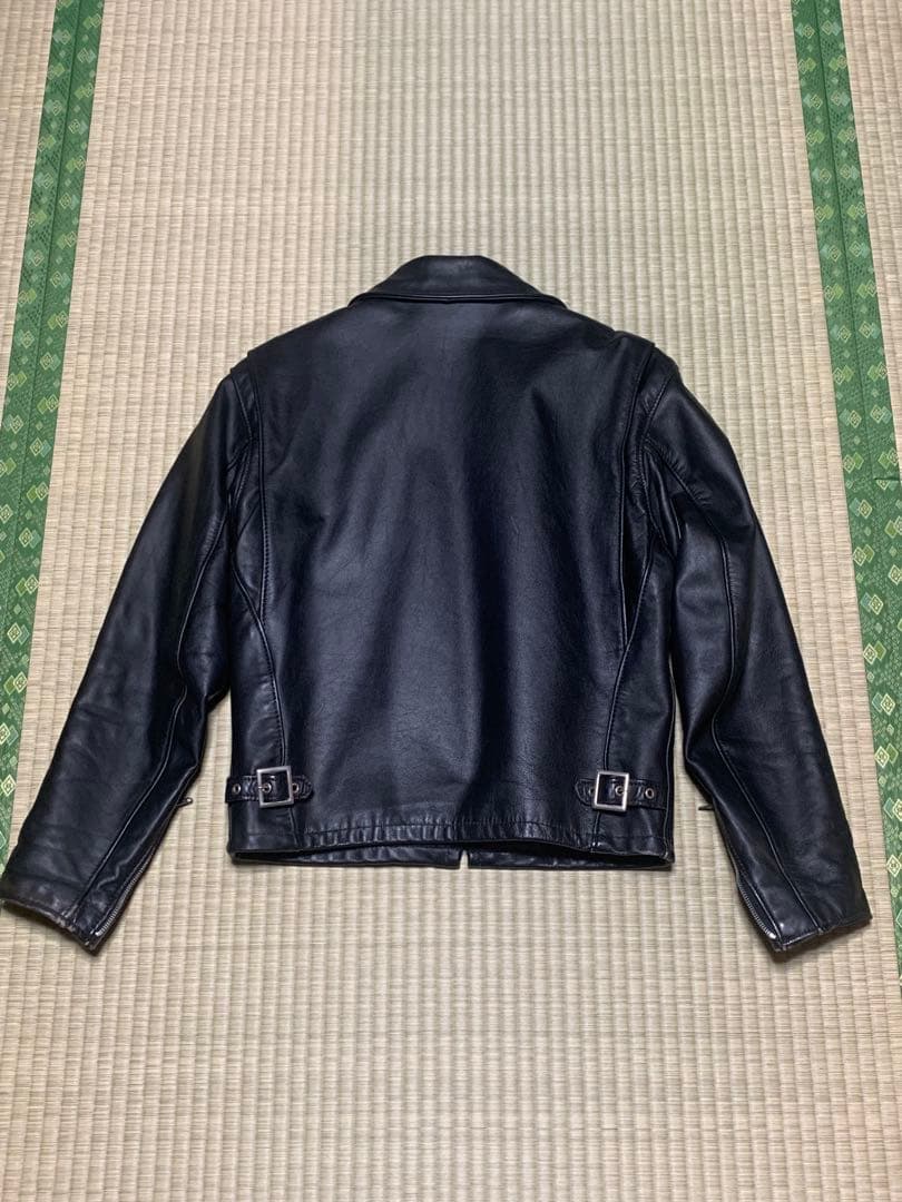 Schott シングルライダース レザージャケット 黒