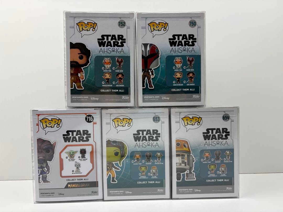 funko pop スターウォーズ　レベルズセット　プロテクター付き