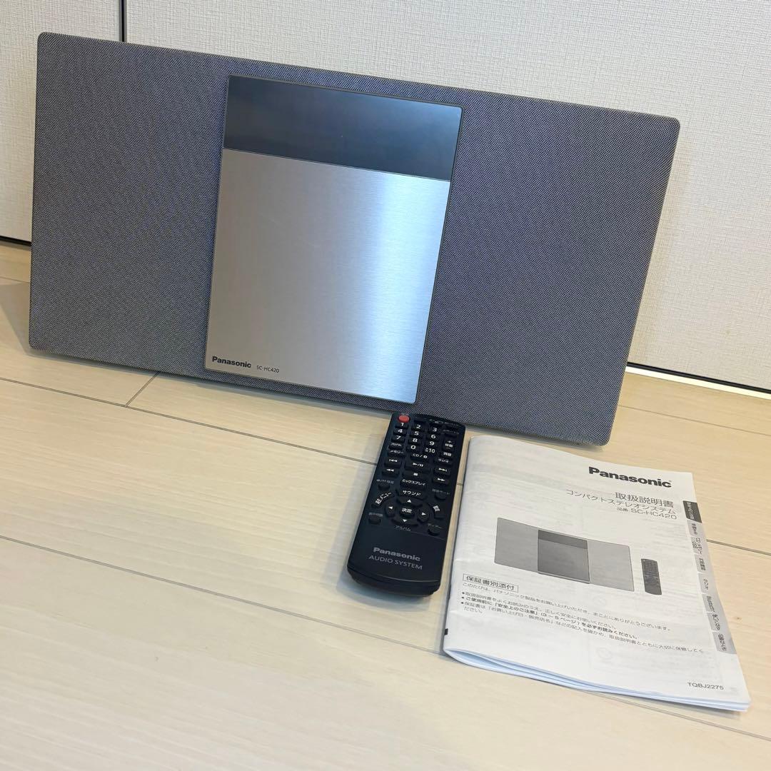 Panasonic SC-HC420-S コンパクトステレオシステム シルバー
