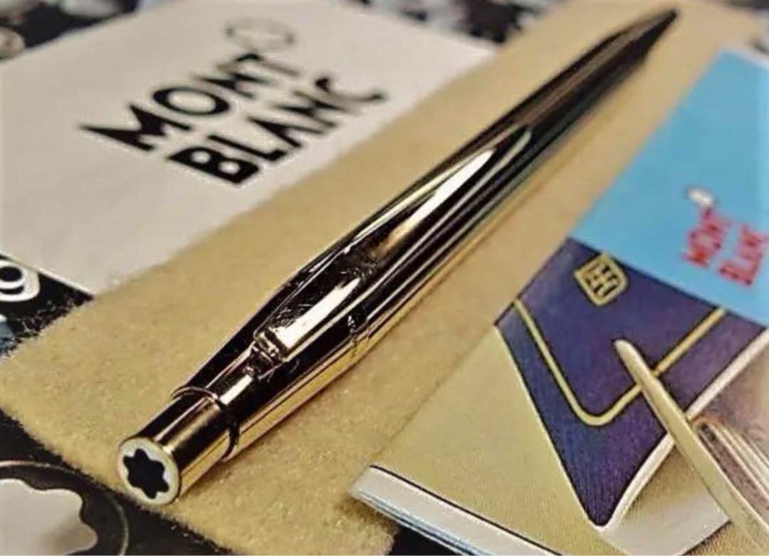 モンブラン　ペンシル★金運を呼ぶ黄金色！総金張り稀少なノブレスNo1547鉛筆