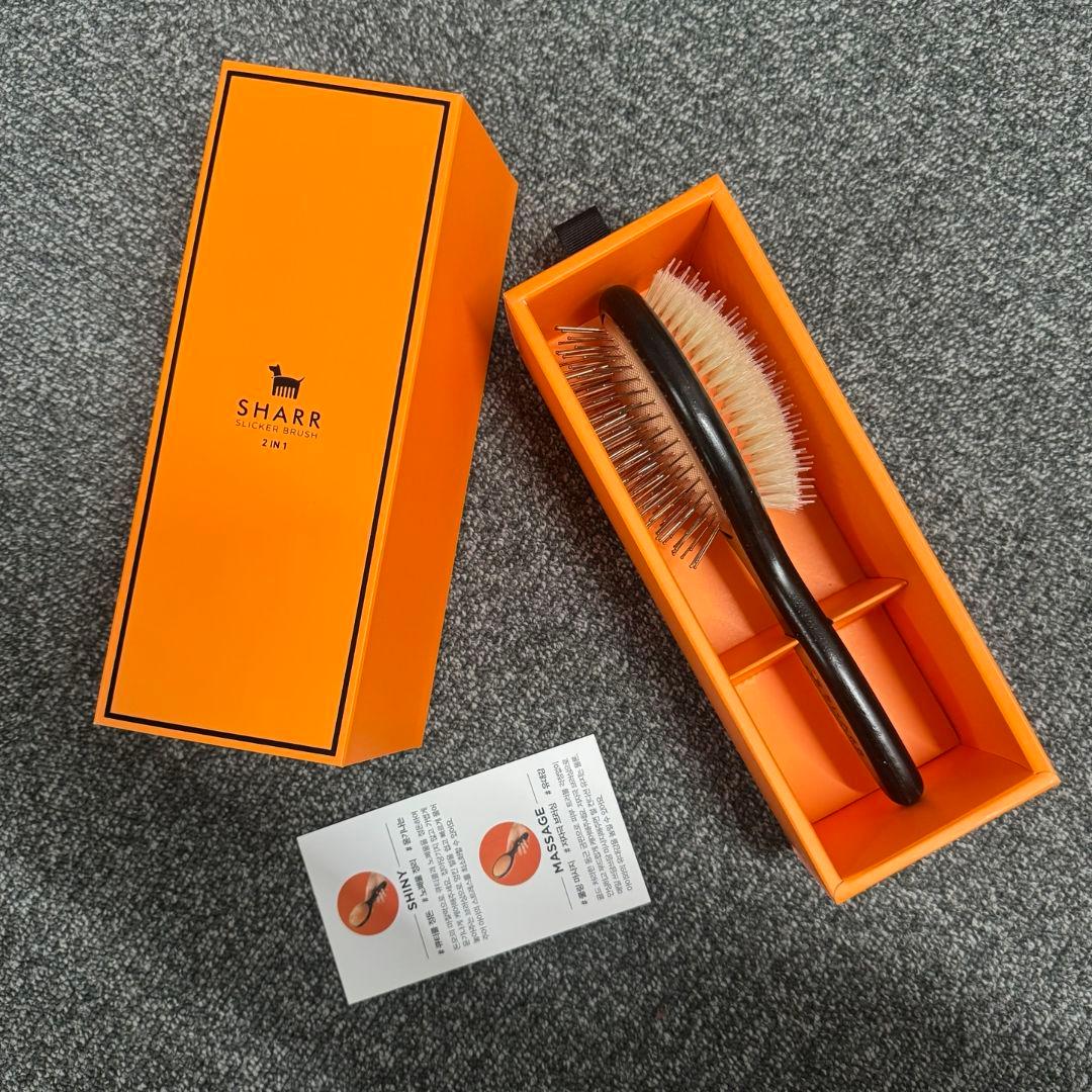 SHARR ブラシ 黒/オレンジ _3