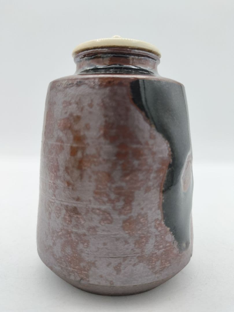 【のりこ 】c534 【新品・未使用】茶入 中興名物　瀬戸金華山 広沢写