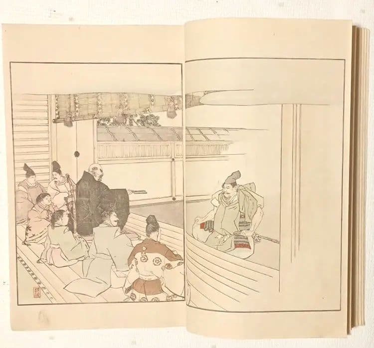 版画本日本歴史画報第ニ號（多色刷り木版画本)編輯者松本楓湖大倉書店明治25年出版