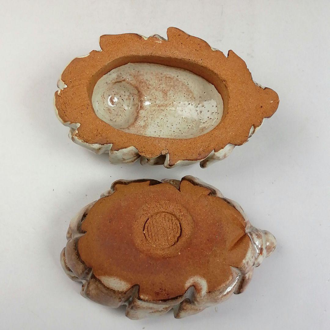 Ｔ８０４　香合　『萩松笠　香合』『納富鳥雲 作』　共箱　茶道具