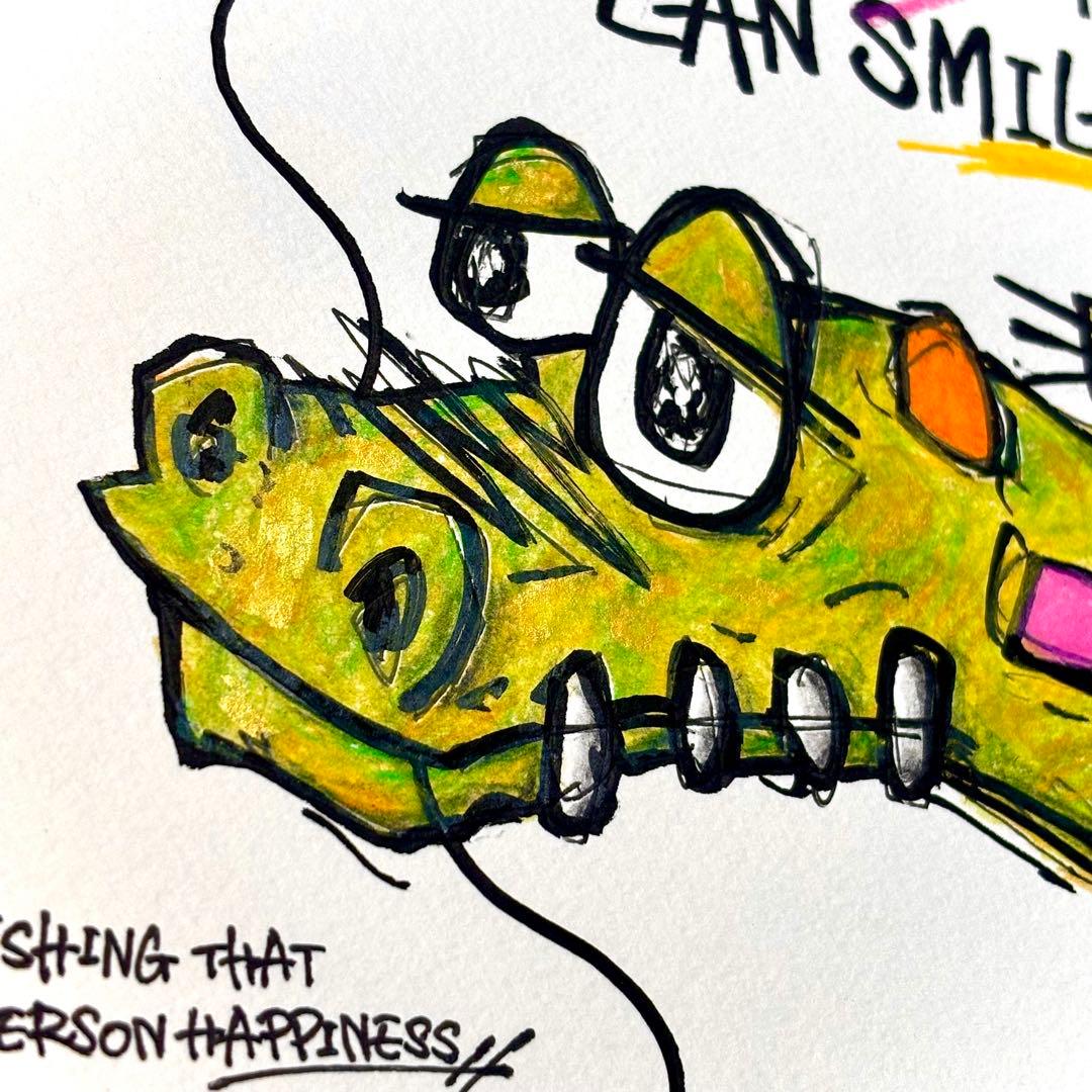 太*郎様 「 あの人が笑顔でいられるように 」｜絵画 原画 抽象画 動物画 ドロ