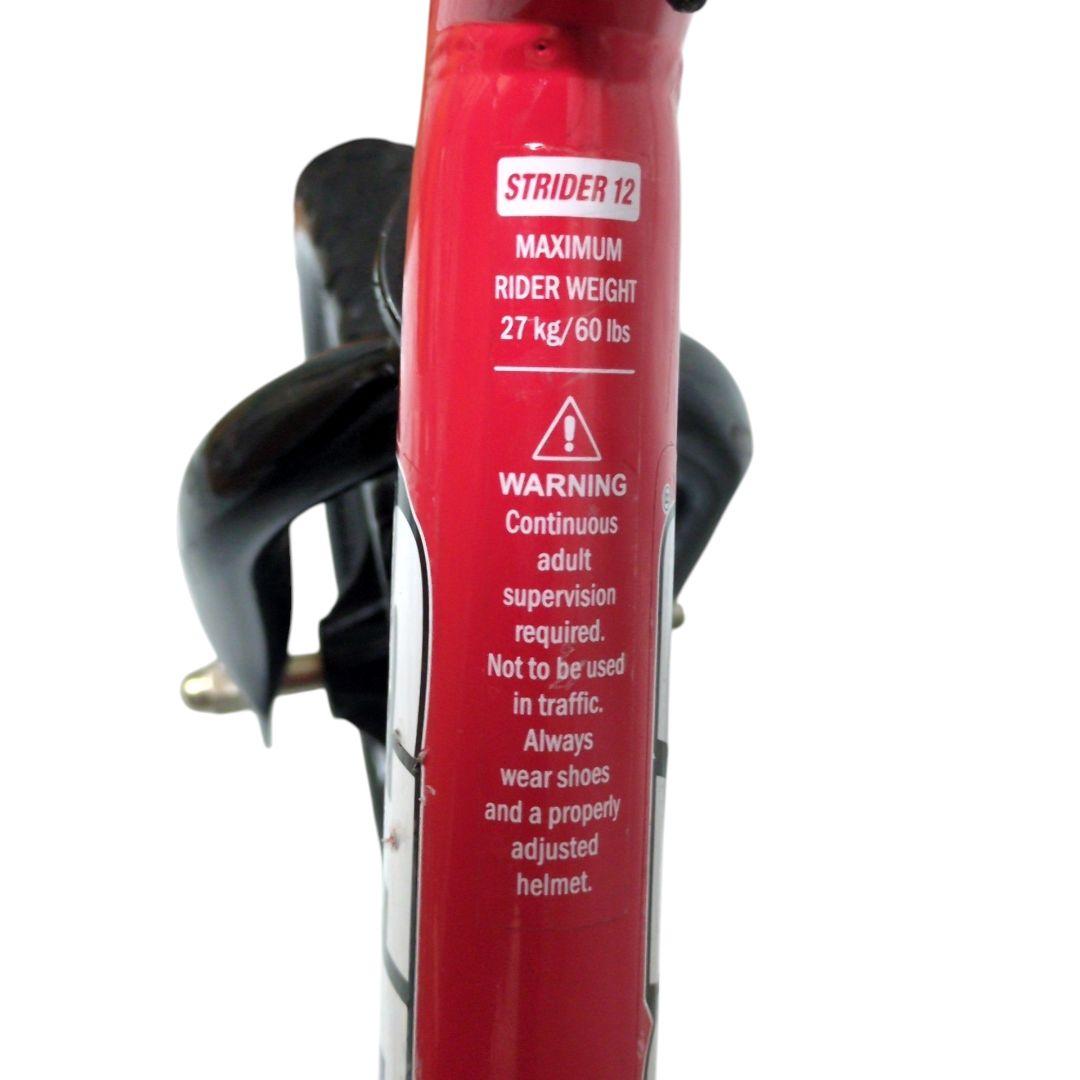 【極美品】STRIDER SPORT 12インチ バランスバイク 赤