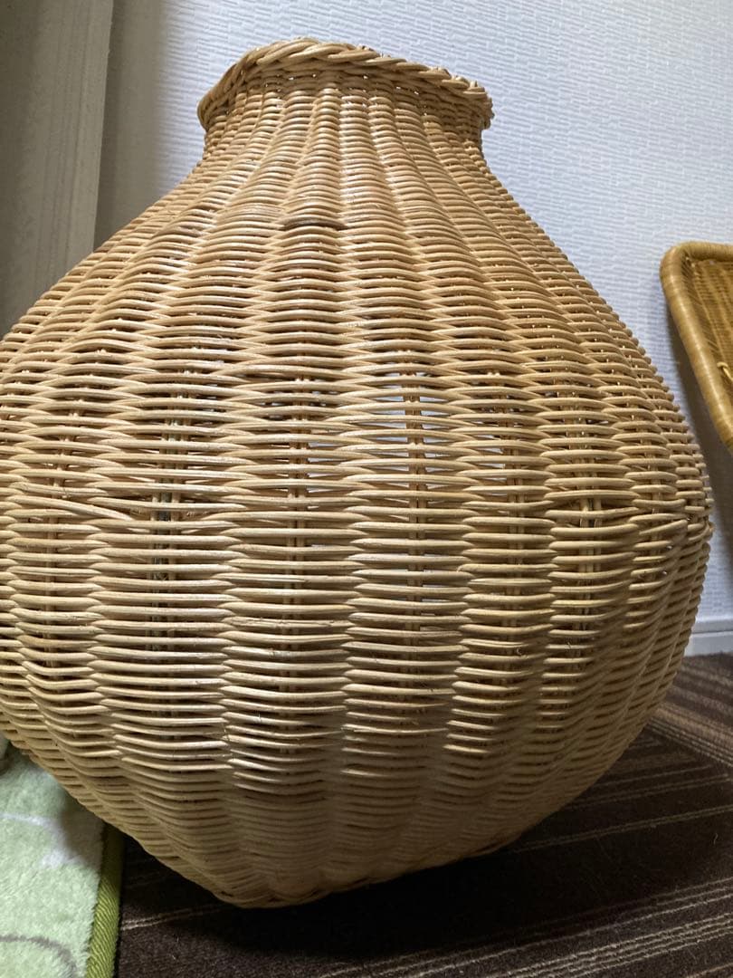 オルネコ　ガーリックネコハウス　ラタン　クッション付