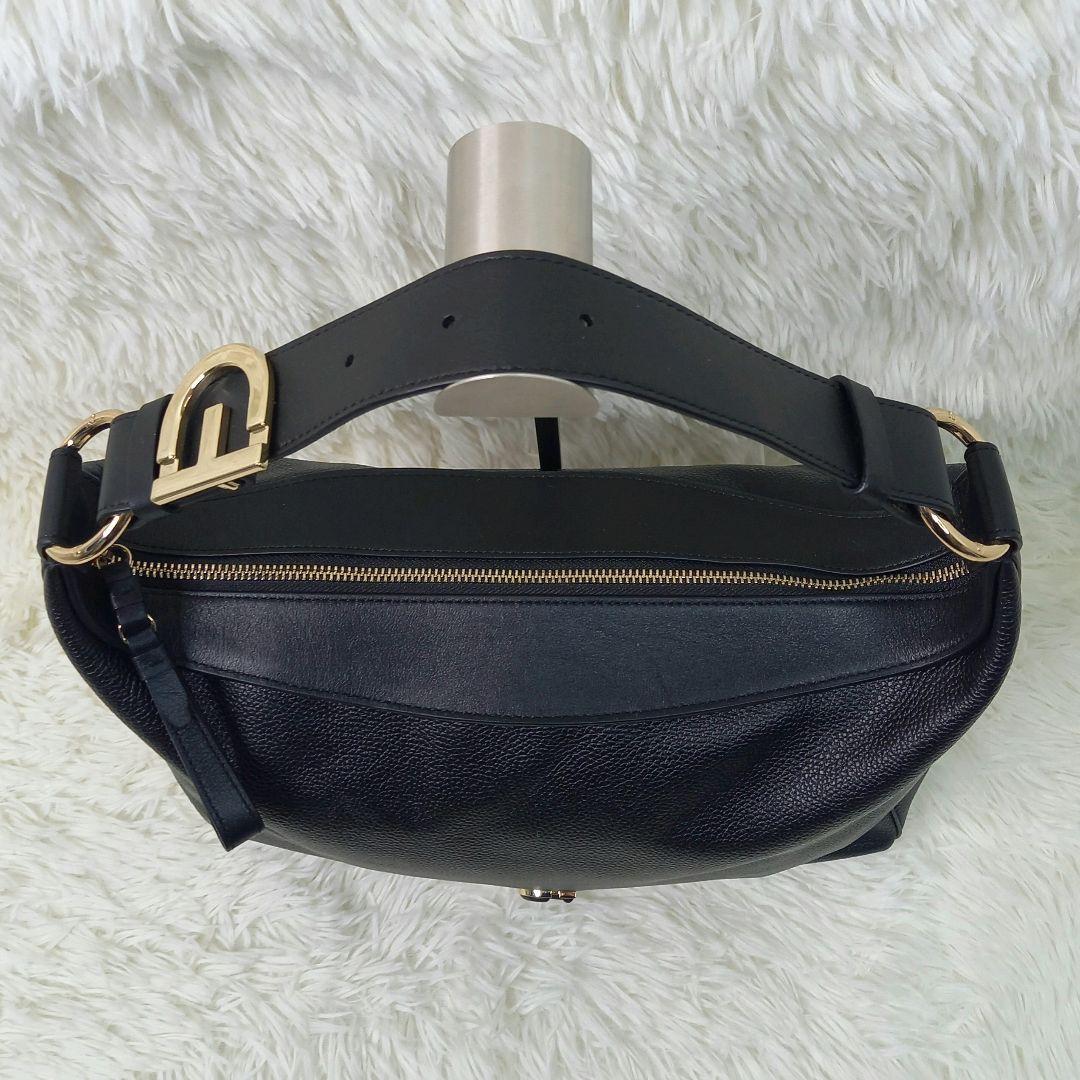 【未使用・現行】COLE HAAN カミラ ホーボー レザー ワンショルダー 黒