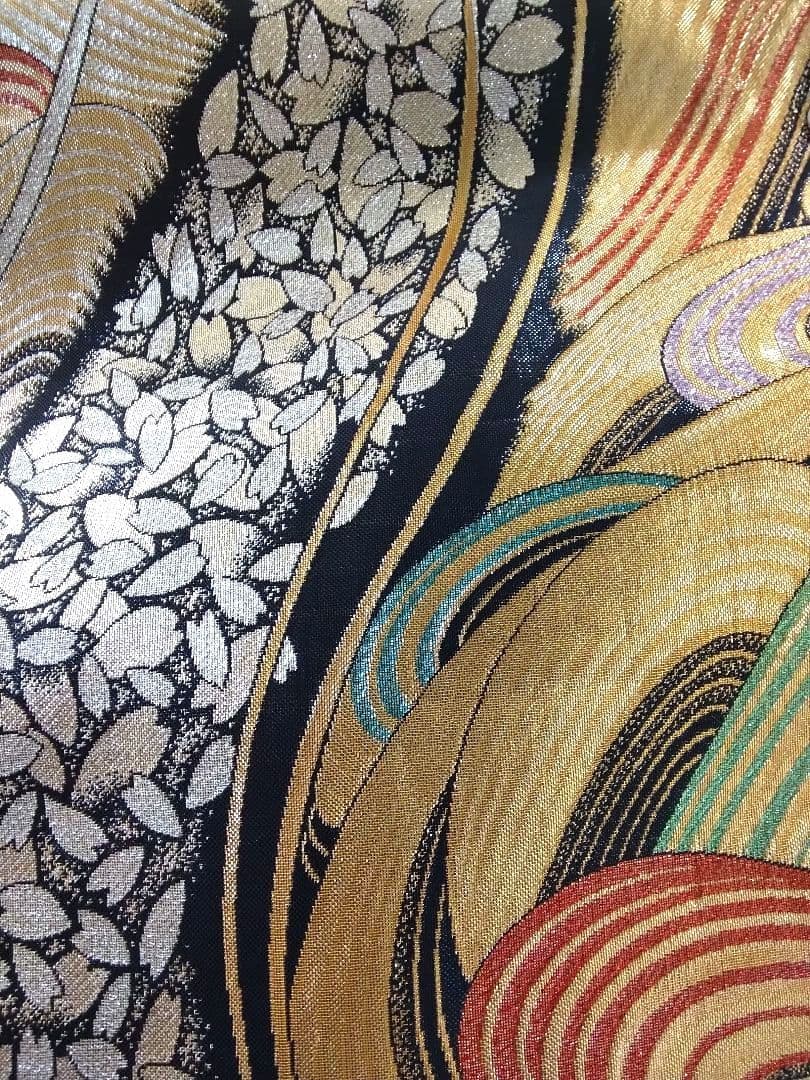 【専用です】正絹振袖成人式、重ね衿、帯揚げ帯締め、西陣袋帯、襦袢、ファー付き