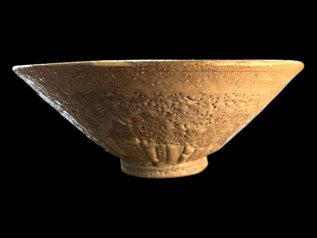 《極美品》茶道具 韓国人間文化財 池順鐸 高麗茶碗 平茶碗 茶碗 共箱 栞付