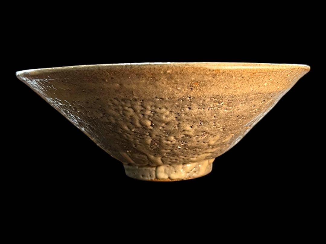 《極美品》茶道具 韓国人間文化財 池順鐸 高麗茶碗 平茶碗 茶碗 共箱 栞付