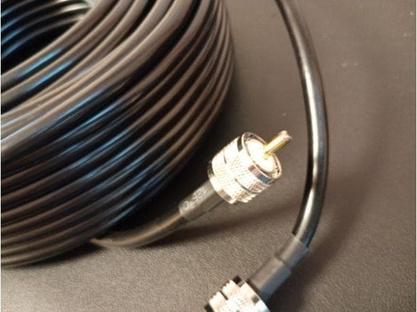 同軸ケーブル 5DFB 30m 両端 ＭP アマチュア 無線 FBケーブル