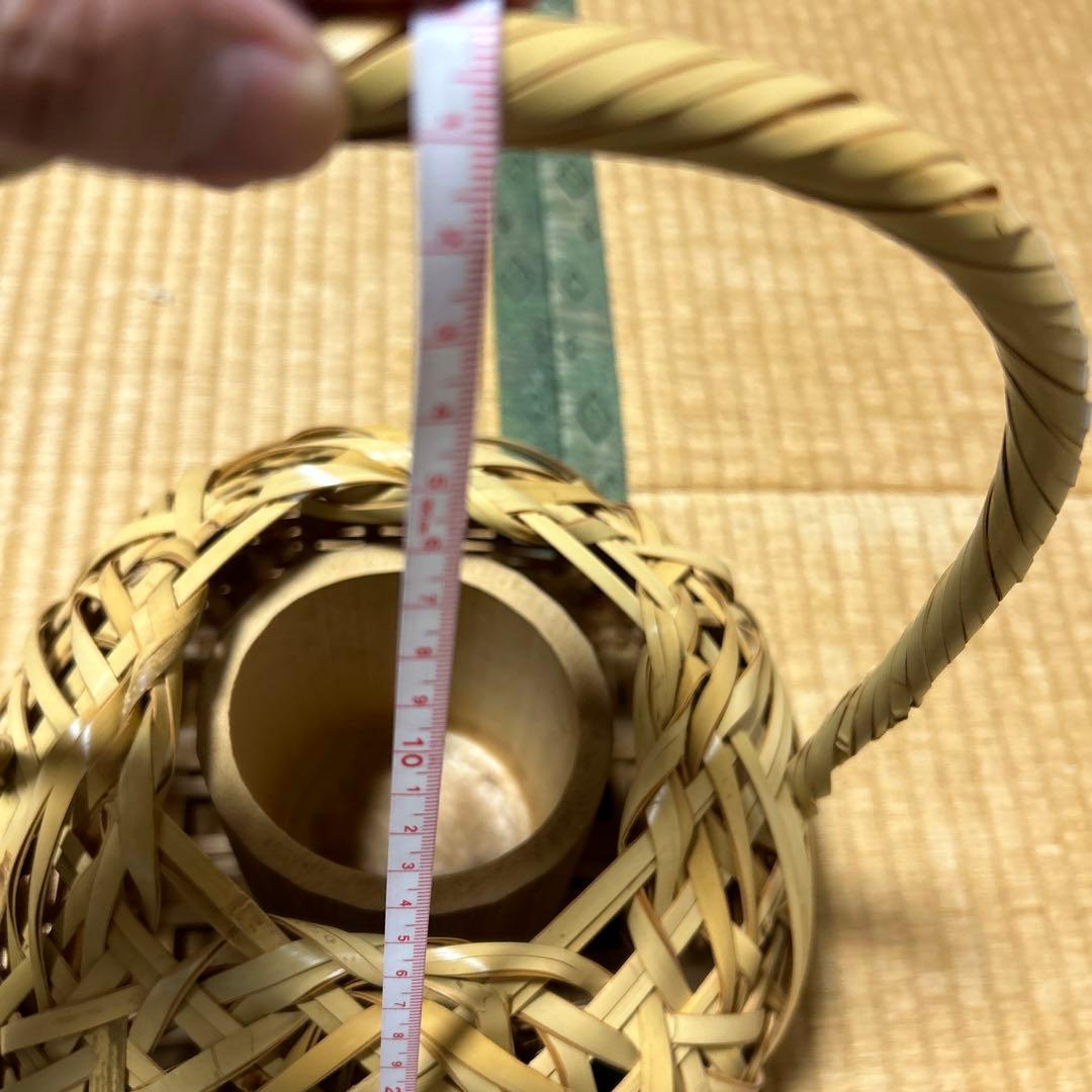 竹細工　竹籠　花器　大分　未使用