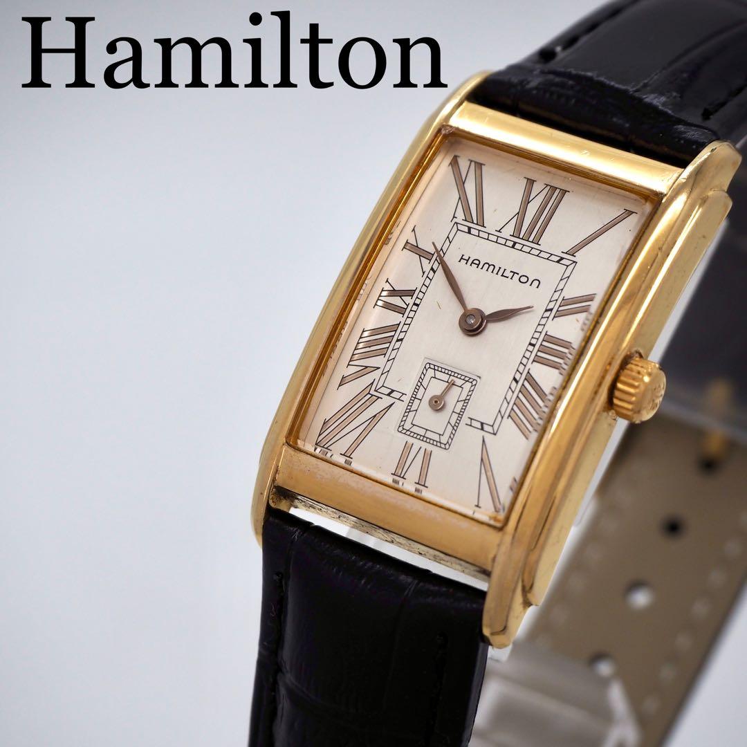 専用42 稼働 ハミルトン　時計　6268 アードモア 新品バンド スクエア