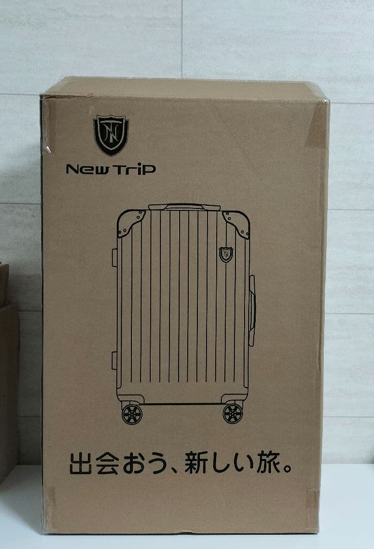 【新品未使用】New Tripスーツケース Mサイズ：4～7泊/60Lイエロー