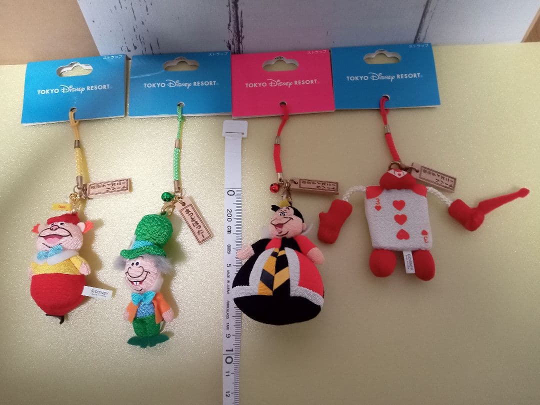 不思議の国のアリス♡キャラクター和ストラップ4点♡レアです