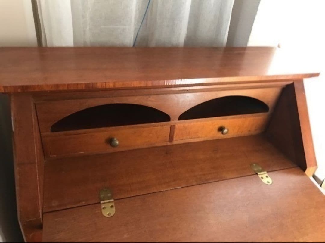 イタリア製 アンティークライティングビューロー デスク チェスト