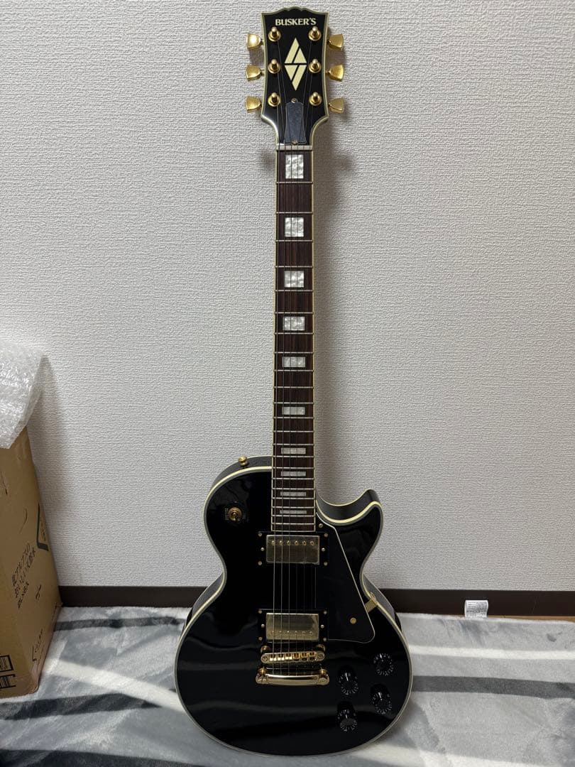 BUSKER'S ブラック エレキギター レスポールタイプ