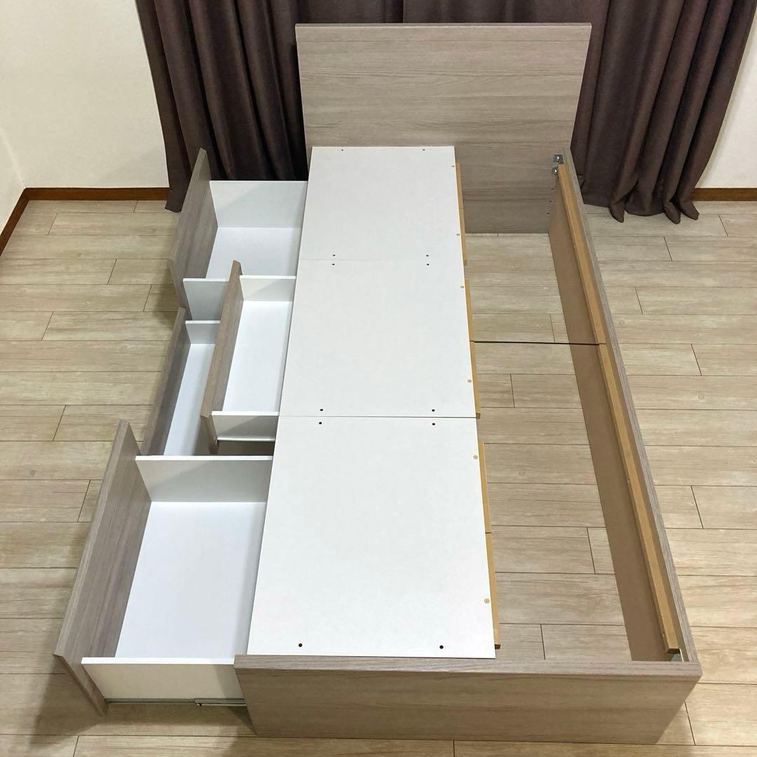 【自社配送エリア内限定販売】NITORI/ジオチェスト/シングルベッドフレーム