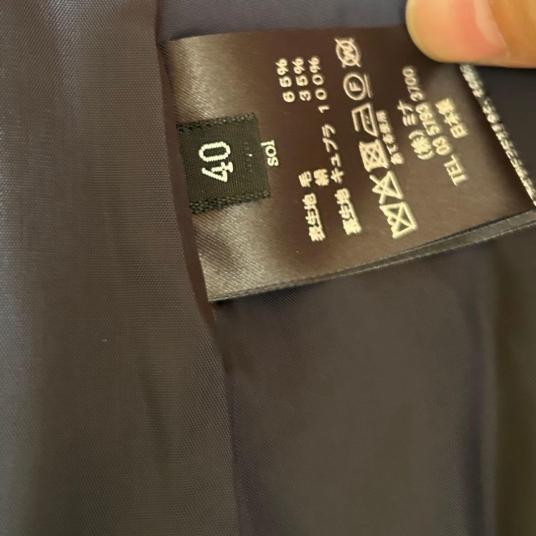 【新品未使用】2025AW ミナペルホネン　今季　スカート　40 ネイビー