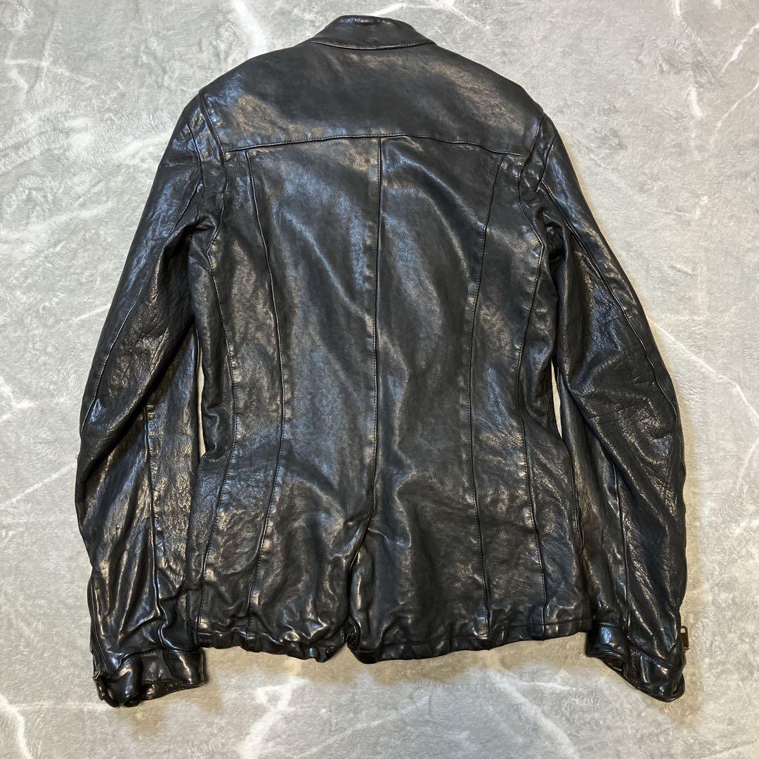 【希少】SANTACROCE バッファローレザー レザージャケット Sサイズ