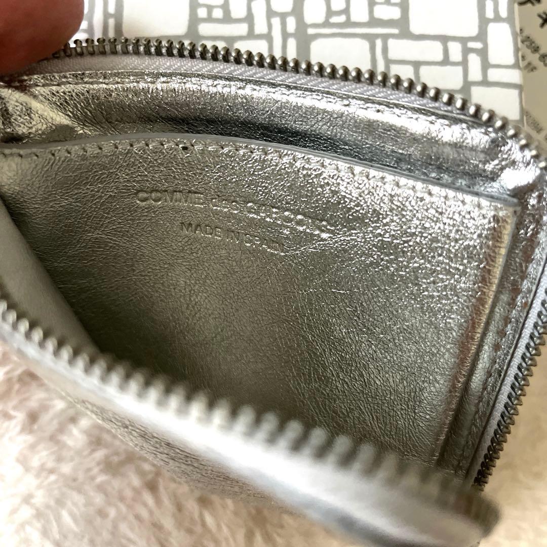 極美品 COMME des GARCONS Wallet シルバーウォレット