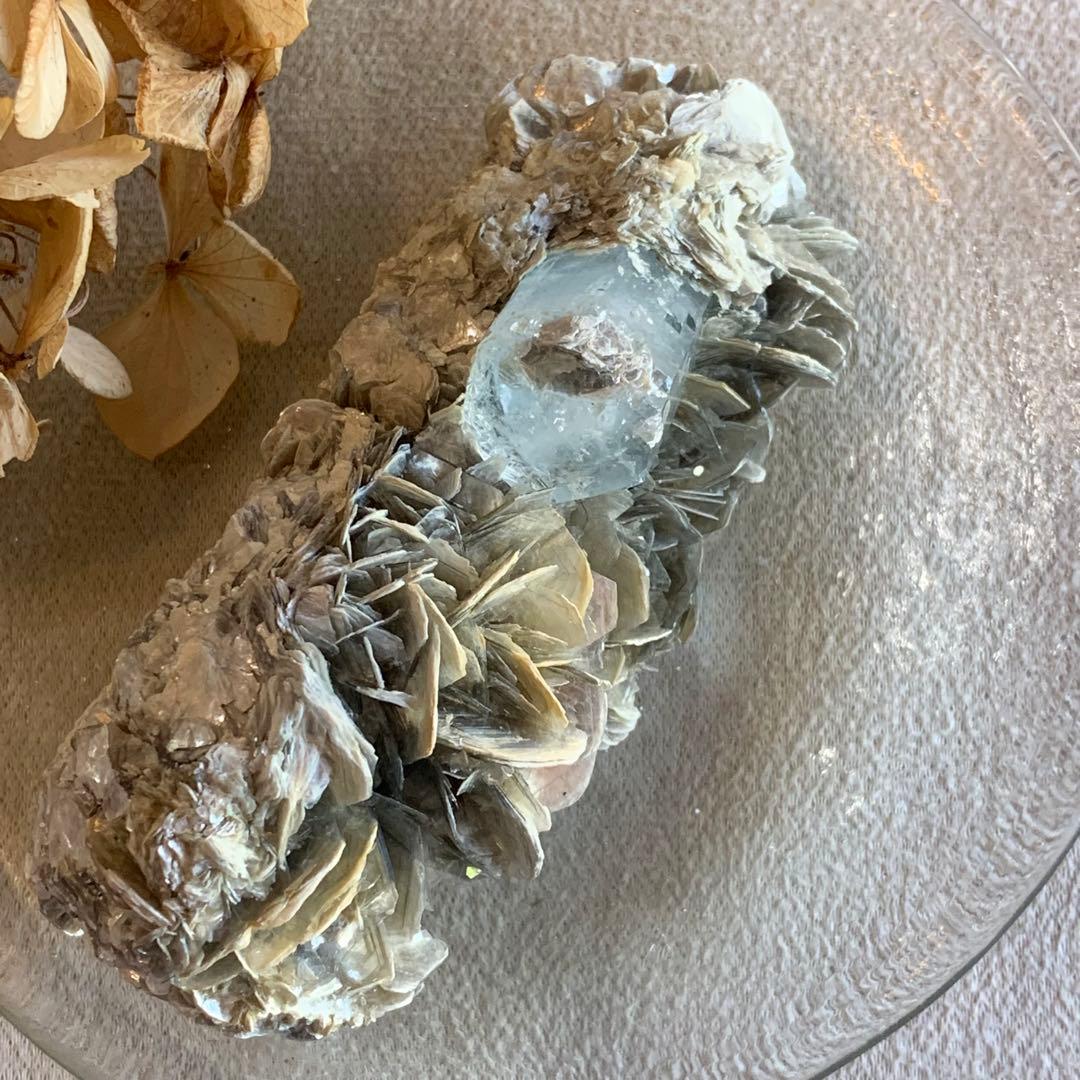 アクアマリン×モスコバイト共生標本-6