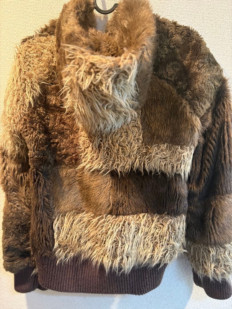 fur zip hoodie パーカー　フーディー　ファー　スナオクワハラ