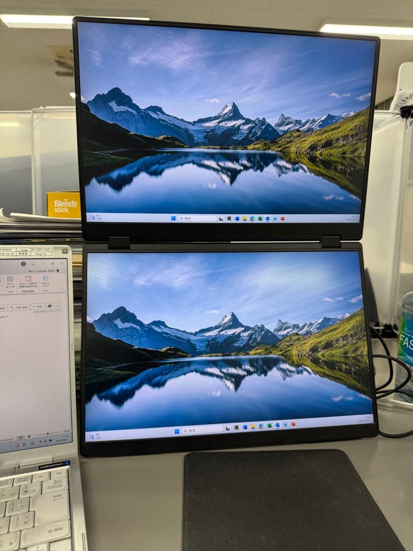 デュアルディスプレイ ダブルモニター 15.6インチ