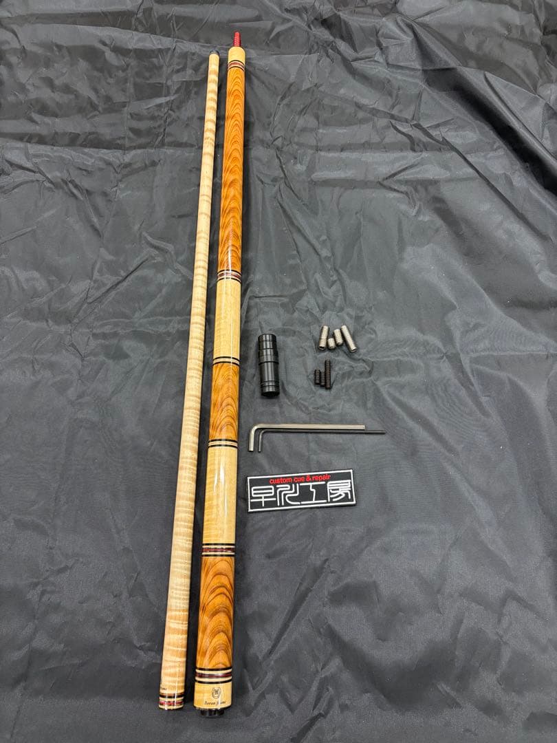 早川工房　虎目屋久杉キュー