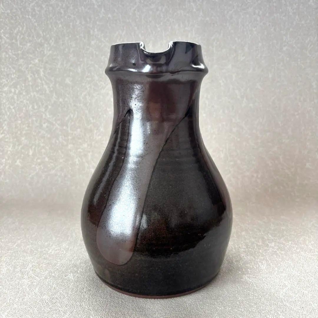 【流釉注瓶 市野茂良】注瓶 花入れ 花器 ピッチャー