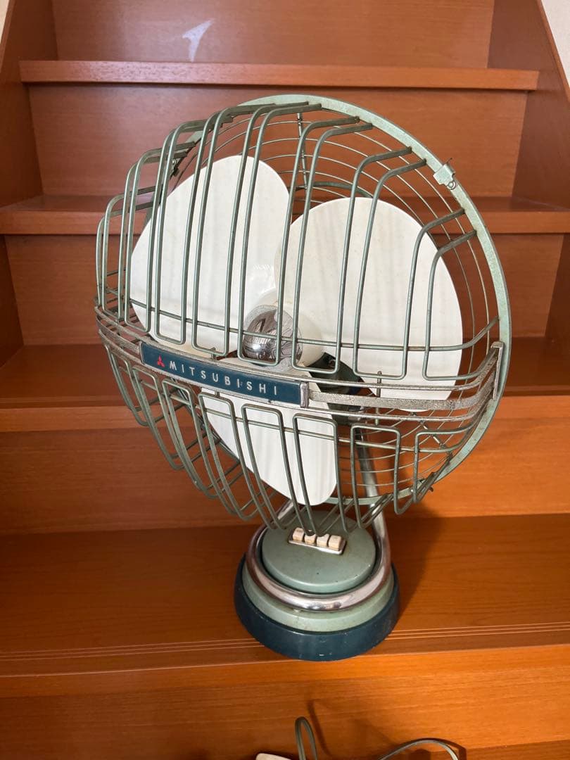 【希少】MITSUBISHI DM-12LE シルバーグリーン 三菱 高級扇風機