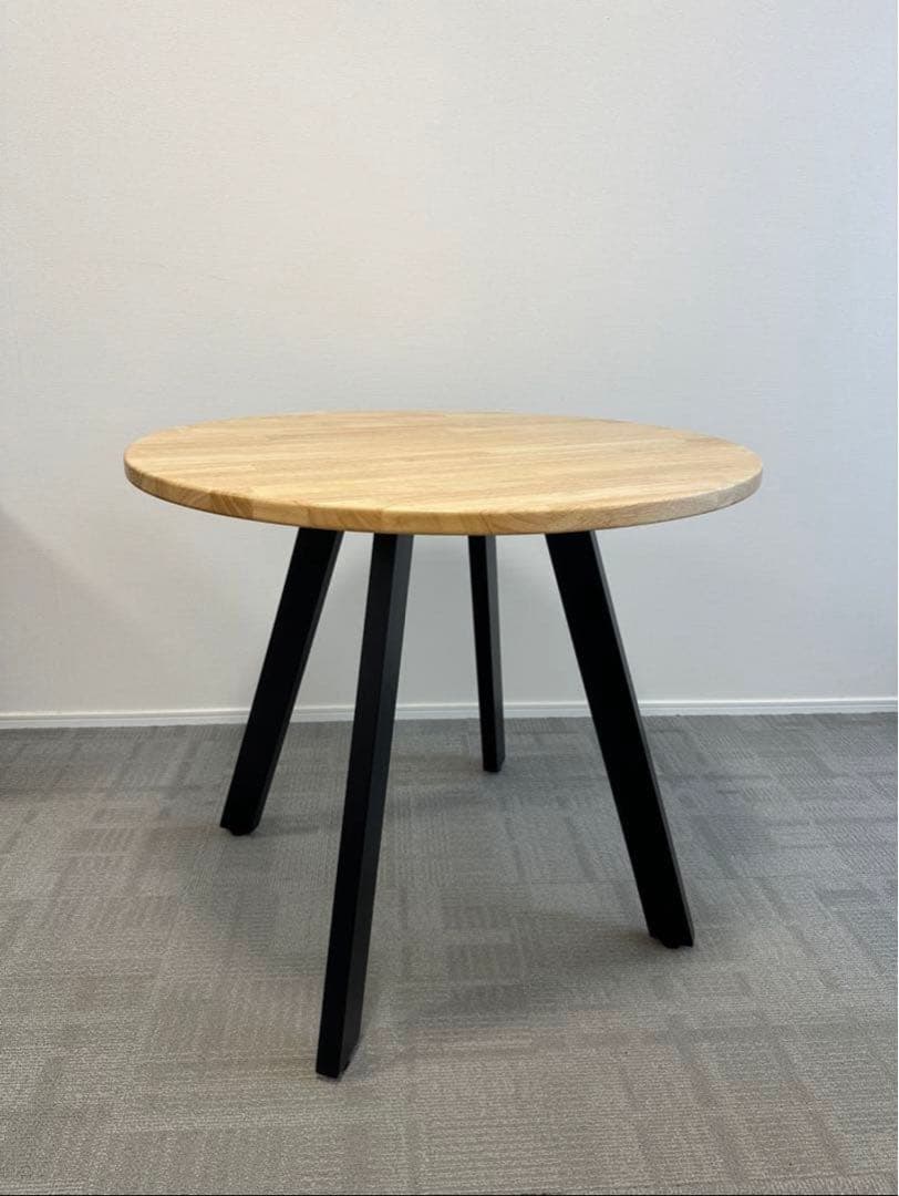 kanademono 天然木ラウンドテーブル 81cm