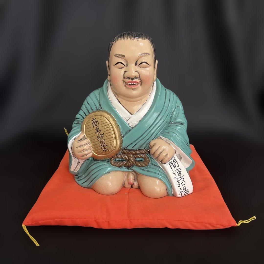 仙台四郎　置物　陶器　オブジェ　縁起物　福の神　招福