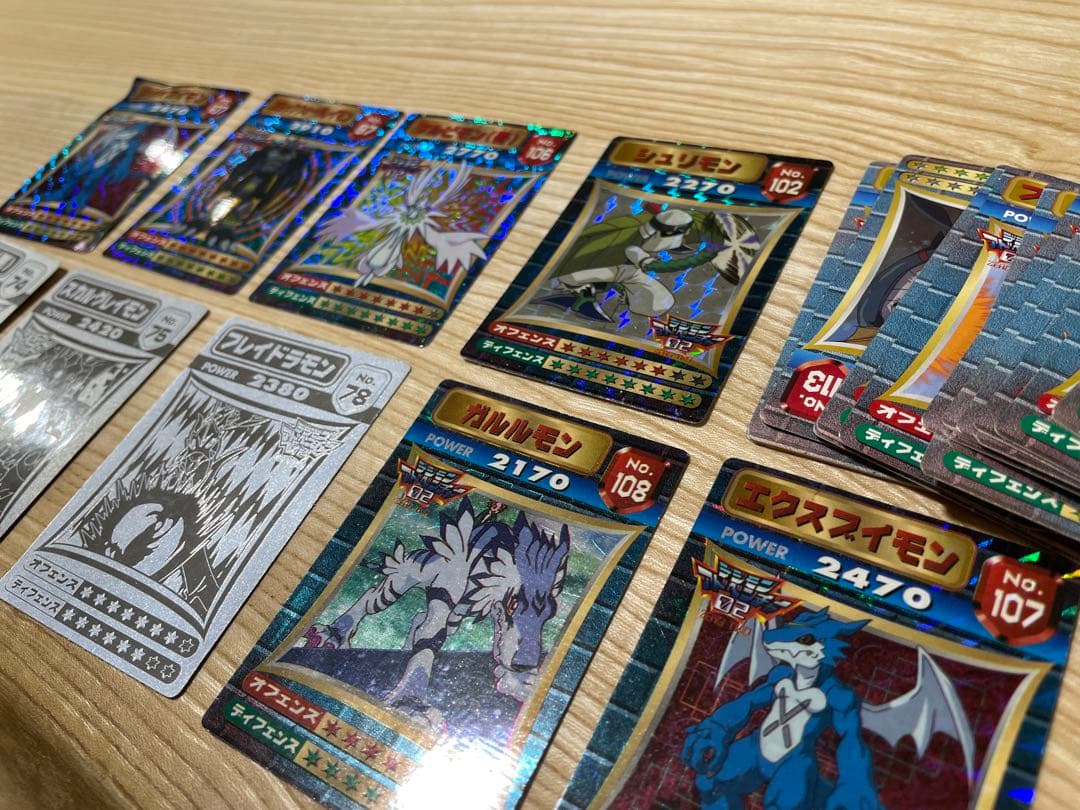 デジモン　シール　ホログラムトレーディングカードセット
